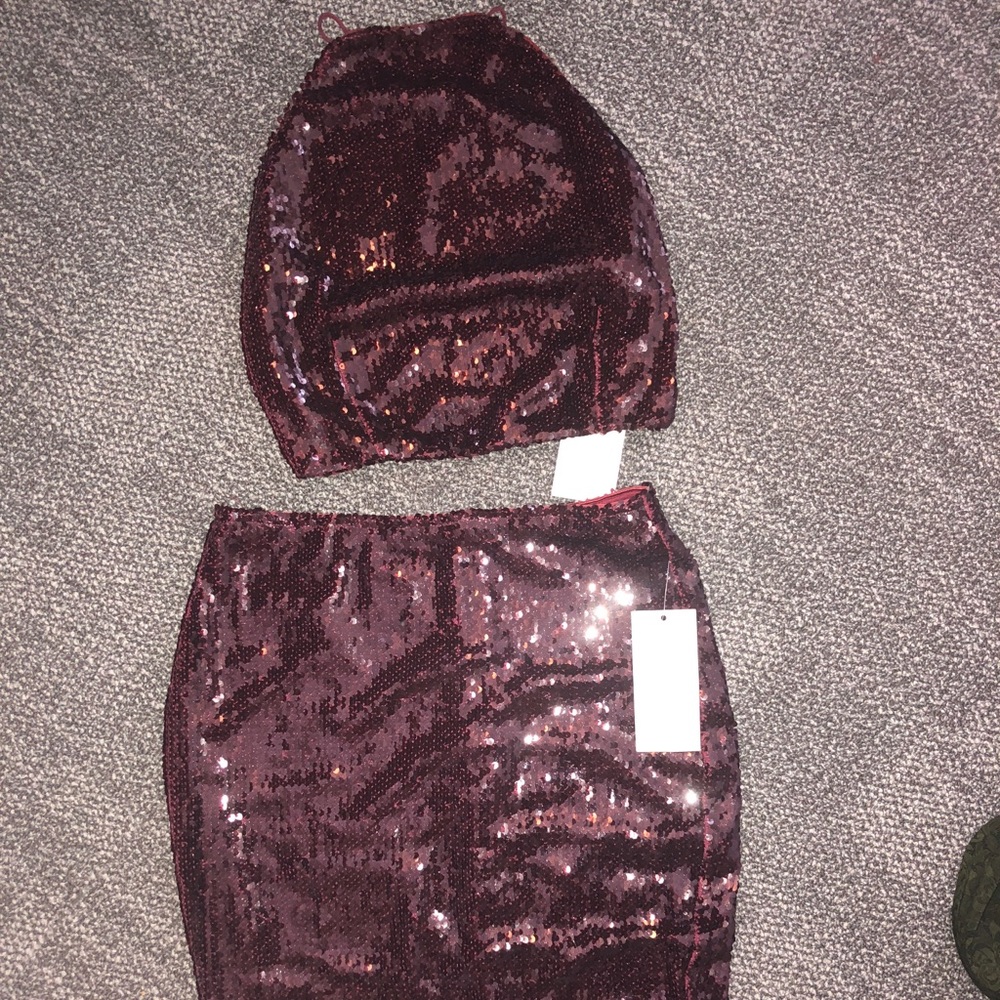 Red Sparkle Two Piece Tobi